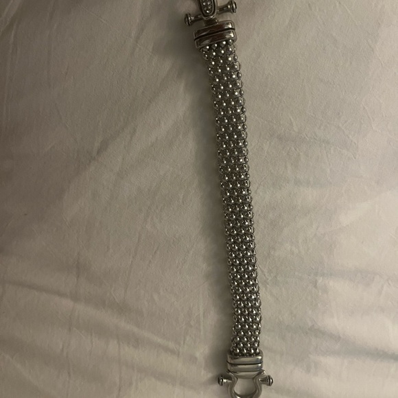 Bengal bracelet with hock inlaid with small black ston. In good condition - Picture 3 of 9